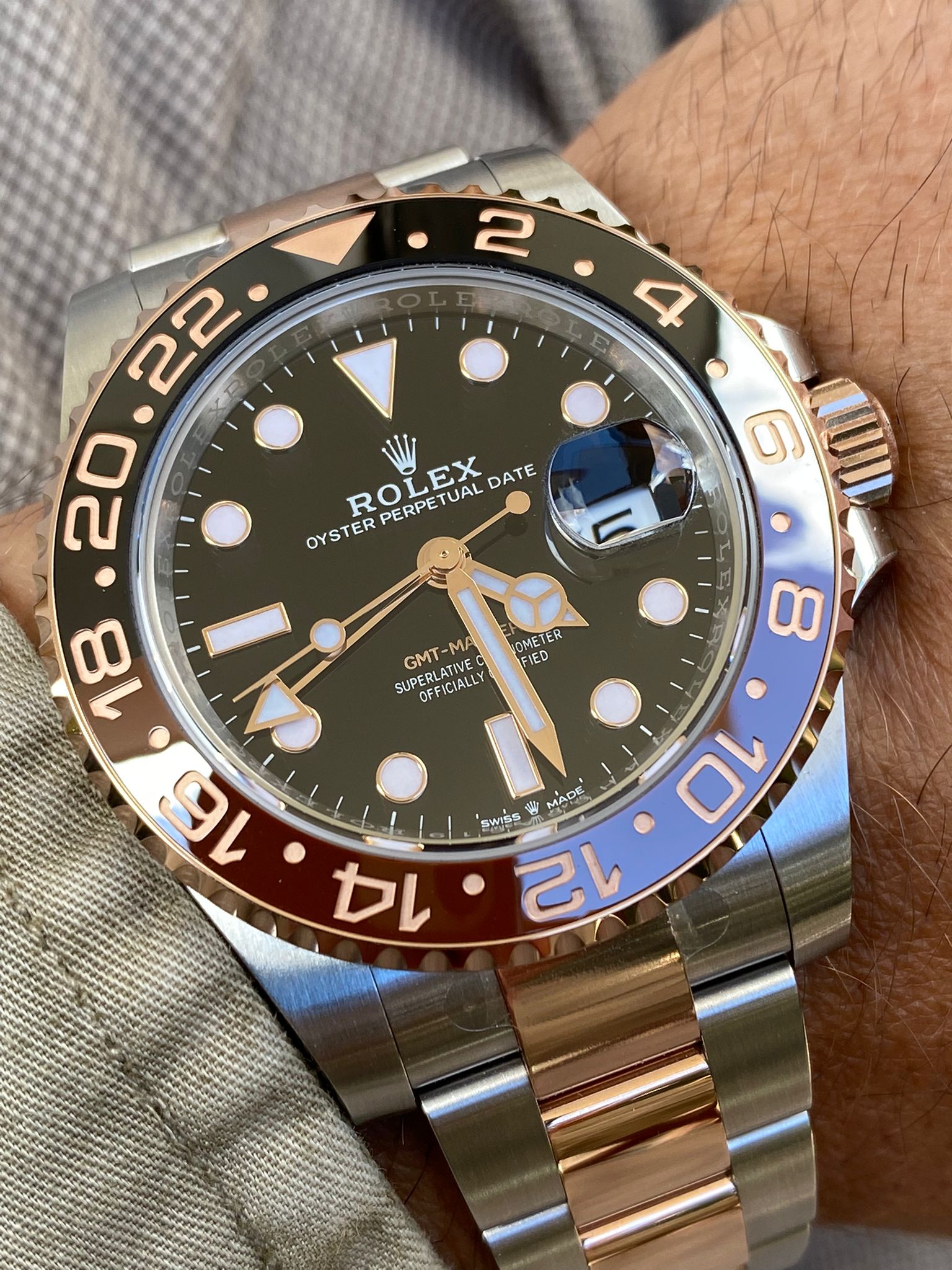 Rolex Gmt-Master Ii Ref. 126711 Chnr Aka “Root Beer” New Watch-Year 2021  Steel/Rose Gold – Vintage Crown Italy