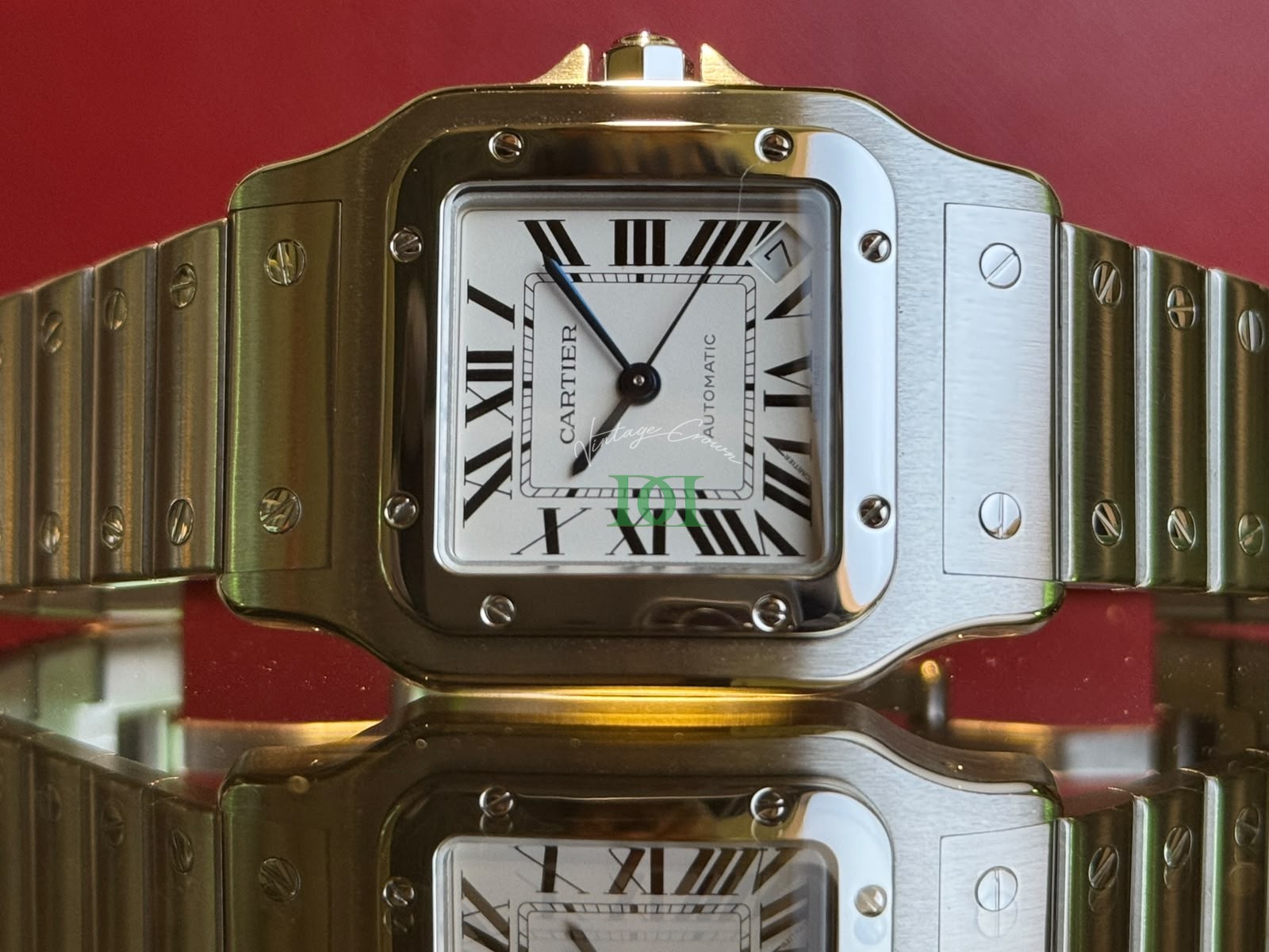 Cartier Santos Galbée XL W20098D6 Silver Opal Dial - foto 2
