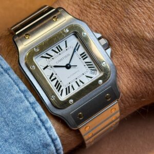 Cartier Santos Galbée XL W20099C4 Steel Gold Silver Opal Dial 2015 - foto 1