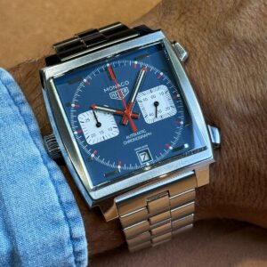 TAG Heuer Monaco Calibre 11 Steve McQueen CAW211P Blue Dial 2021 - foto 1