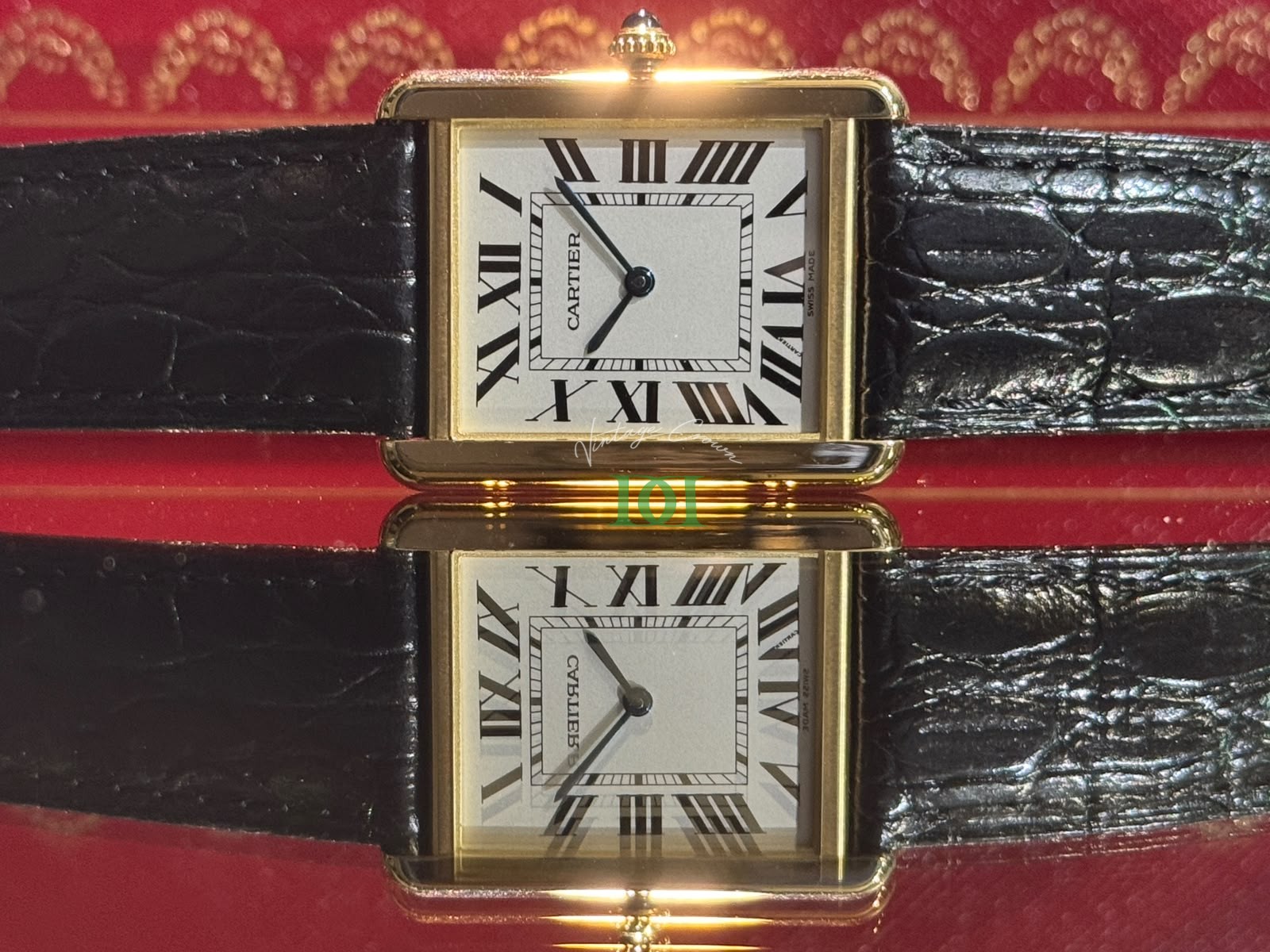 Cartier Tank Solo 18K Yellow Gold Large W1018855 Silver Dial 2008 - foto 2