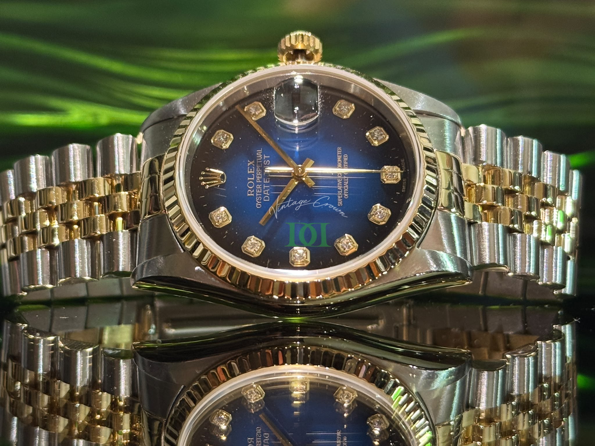 Rolex Datejust 16233 Blue Vignette Diamond Dial 1996 - foto 2
